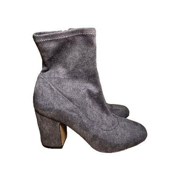 Steven By Steve Madden Lisette Suede Stretch Sock Bootie Boots Side Zip Sz 7.5 - Picture 2 of 8